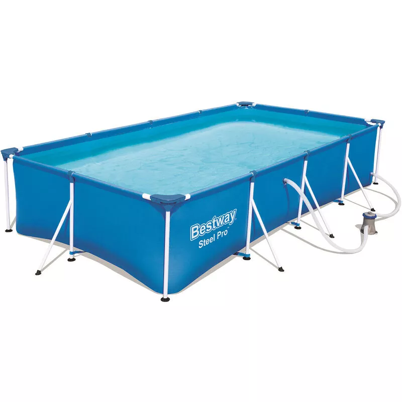 Piscina Desmontable Tubular Infantil Bestway Family Splash Frame Pool 400x211x81 cm Depuradora de cartucho de 1.249 litros/hora barato