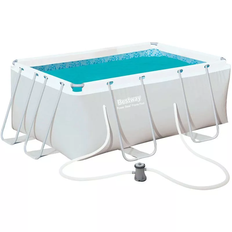 Piscina Desmontable Tubular Power Steel 287x201x100 cm Depuradora de cartucho de 1.249 litros/hora - 56409 - Bestway barato