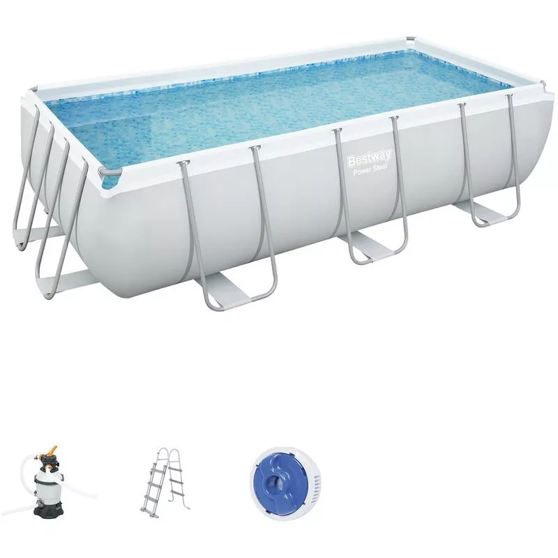 Piscina Desmontable Tubular Power Steel 404X201X100 Cm Depuradora De Arena De 3.028 Litros/Hora - 56442 - Bestway En Oferta Piscina Desmontable Tubular Power Steel 404X201X100 Cm Depuradora De Arena De 3.028 Litros/Hora - 56442 - Bestway Barato