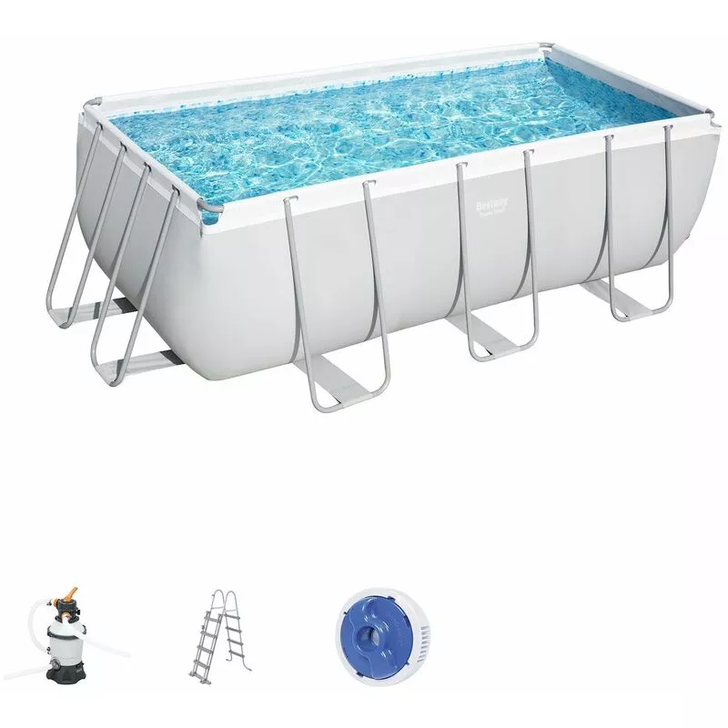 Piscina Desmontable Tubular Power Steel 412X201X122 Cm Depuradora De Arena De 3.028 Litros/Hora - 56457 - Bestway En Oferta Piscina Desmontable Tubular Power Steel 412X201X122 Cm Depuradora De Arena De 3.028 Litros/Hora - 56457 - Bestway Barato