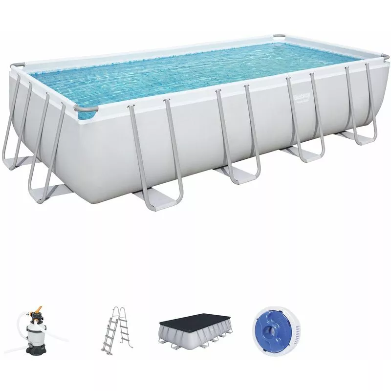 Piscina Desmontable Tubular Power Steel 488X244X122 Cm Depuradora De Arena De 3.028 Litros/Hora - 56671 - Bestway En Oferta Piscina Desmontable Tubular Power Steel 488X244X122 Cm Depuradora De Arena De 3.028 Litros/Hora - 56671 - Bestway Barato