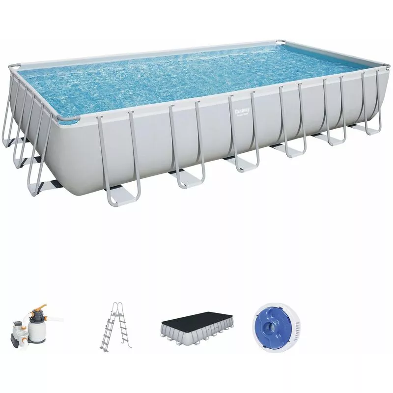 Piscina Desmontable Tubular Power Steel 732X366X132 Cm Depuradora De Arena De 5.678 Litros/Hora - 56475 - Bestway En Oferta Piscina Desmontable Tubular Power Steel 732X366X132 Cm Depuradora De Arena De 5.678 Litros/Hora - 56475 - Bestway Barato