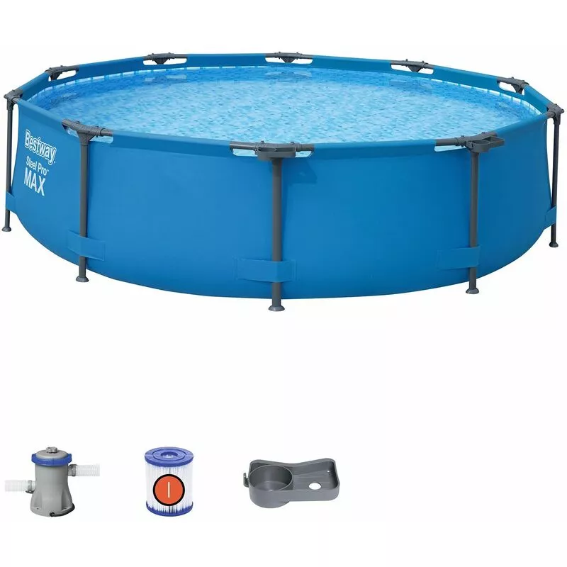 Piscina Desmontable Tubular Steel Pro Max 305X76 Cm Con Depuradora De Cartucho 1.249 Litros/Hora - 56408 - Bestway En Oferta Piscina Desmontable Tubular Steel Pro Max 305X76 Cm Con Depuradora De Cartucho 1.249 Litros/Hora - 56408 - Bestway Barato