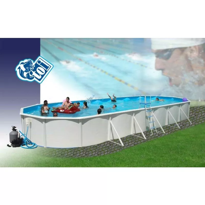 Piscina Elevada TOI Mallorca 1200x457x120 1081 con Kit de Verano y Tapiz Ref 1084 barato