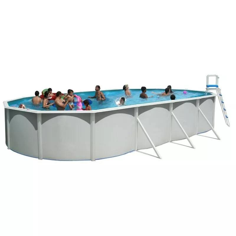Piscina Elevada TOI Mallorca 730x366x120 8937 con Kit de Verano y Tapiz 8472 barato