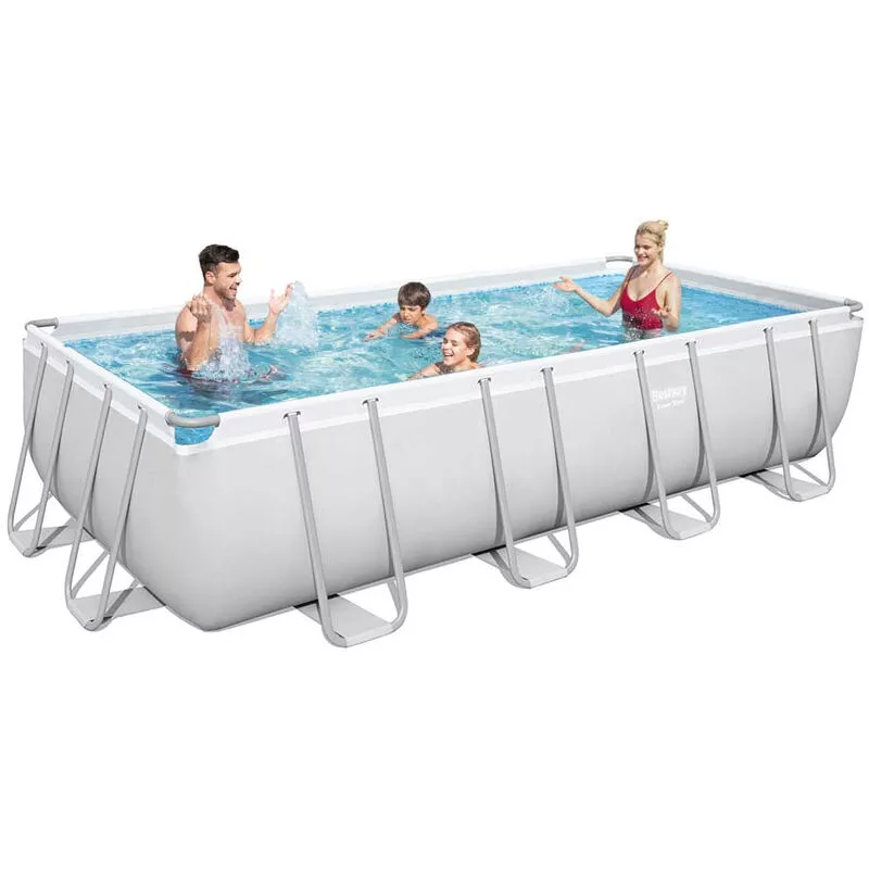 Piscina Elevada Desmontable 56670 Rectangular Power Steel 488X244X122 Cm - Bestway En Oferta Piscina Elevada Desmontable 56670 Rectangular Power Steel 488X244X122 Cm - Bestway Barato