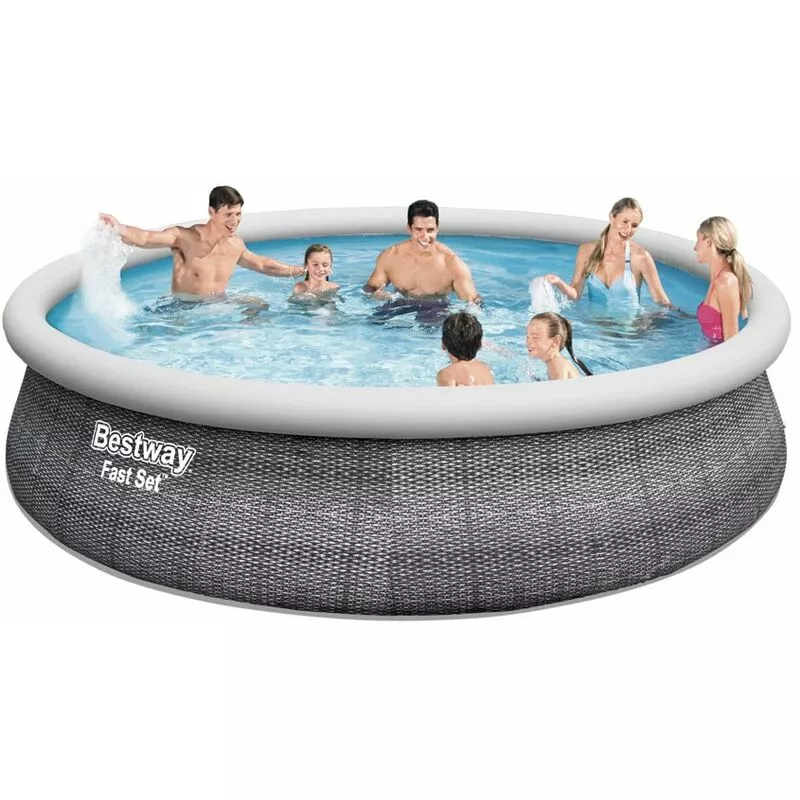 Piscina Elevada Desmontable Con Bomba Depuradora 57372 Fast Set 457X107 Cm - Bestway En Oferta Piscina Elevada Desmontable Con Bomba Depuradora 57372 Fast Set 457X107 Cm - Bestway Barato