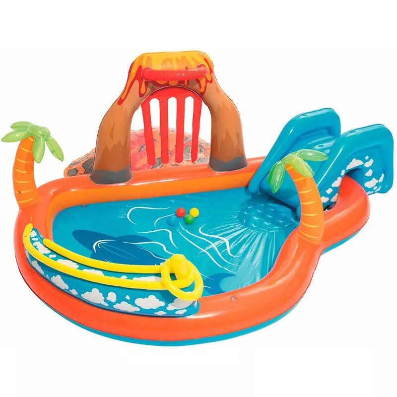 Piscina Hinchable Infantil Bestway Lava Lagoon 265x265x104 cm barato