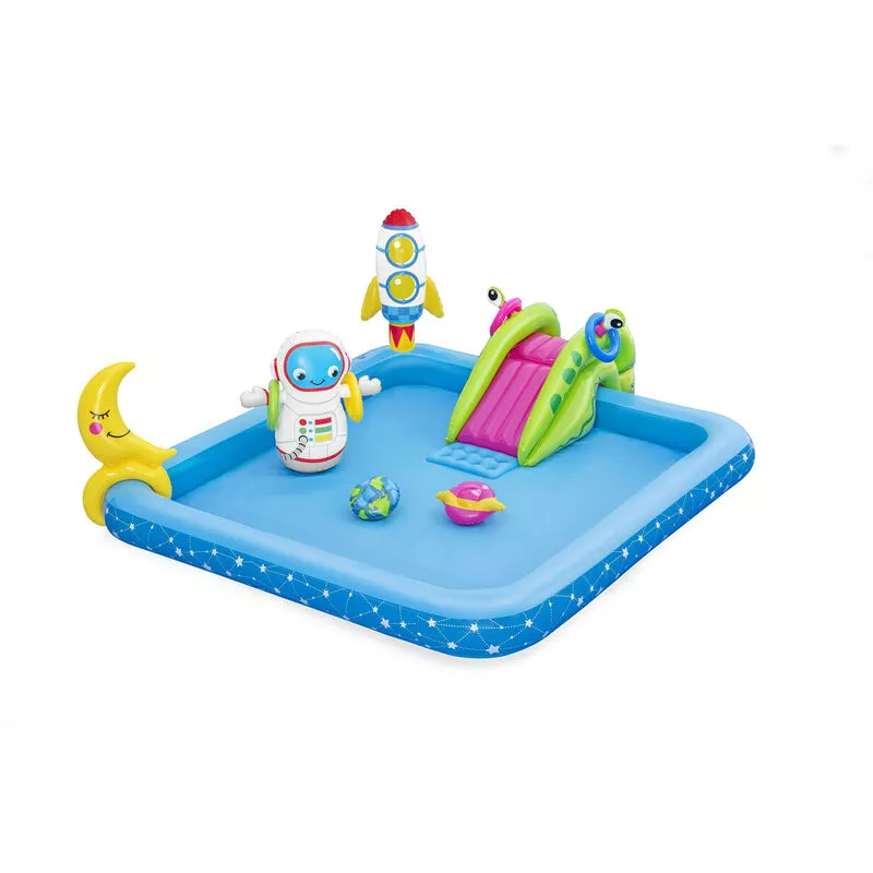Piscina Hinchable Infantil Bestway Pequeño Astronauta 228x206x84 cm con Tobogán Mayores de 2 Años barato