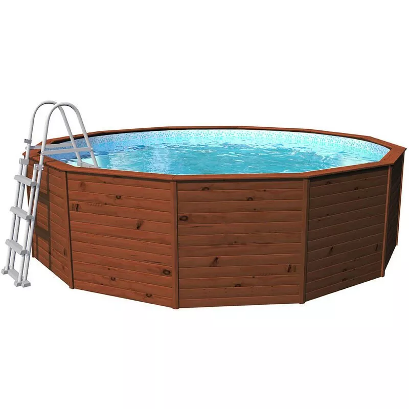 Piscina Madera Panelada 315X105 Cm Depuradora De Arena 3.028 L/H Con Escalera - K2O En Oferta Piscina Madera Panelada 315X105 Cm Depuradora De Arena 3.028 L/H Con Escalera - K2O Barato