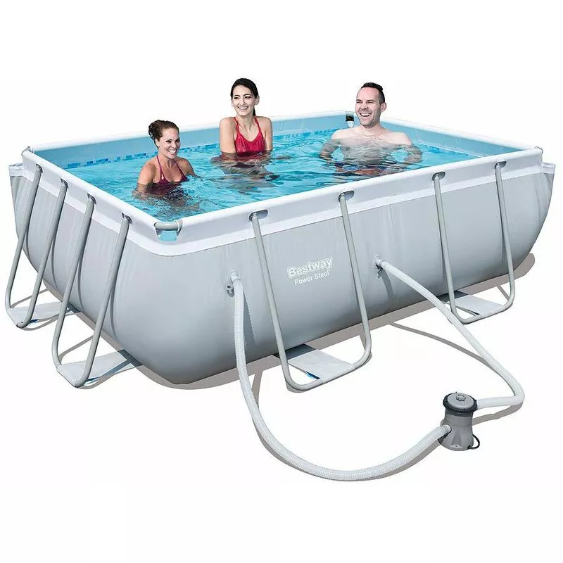 Piscina Rectangular Con Depuradora 282x196x84 cm. barato