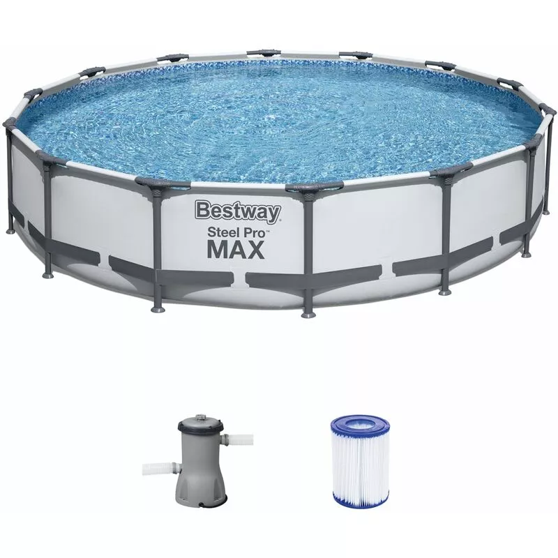 Piscina Set Steel Pro – Redonda 427X84Cm Jardín - Bestway En Oferta Piscina Set Steel Pro – Redonda 427X84Cm Jardín - Bestway Barato