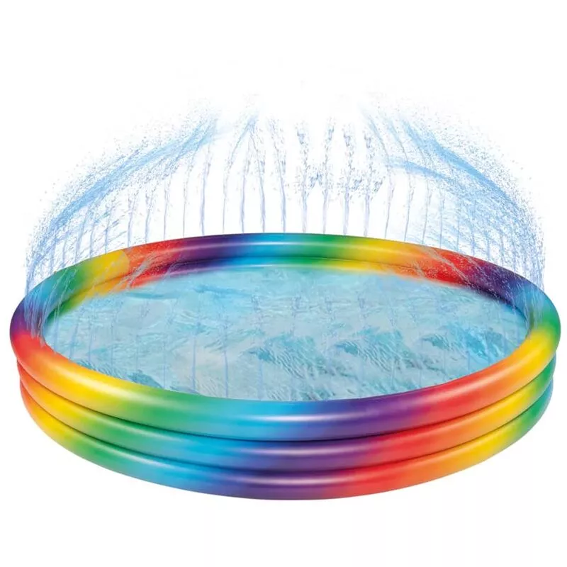 Piscina arcoiris con aspersor 150x25 cm Happy People barato