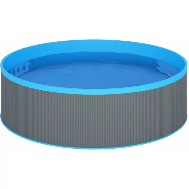 Piscina de chapoteo gris 350x90 cm Vidaxl Gris barato