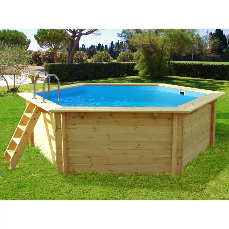 Piscina de madera Hawai - 4.10 x 1.18 m barato