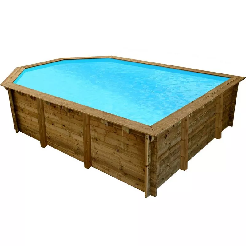 Piscina de madera ' Lorca ' - 6.38 x 4.57 x 1.45 m barato