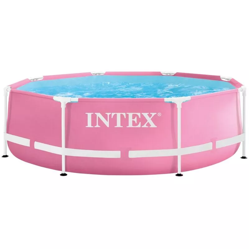 Piscina desmontable circular rosa 2.843 l Metal Frame Intex barato