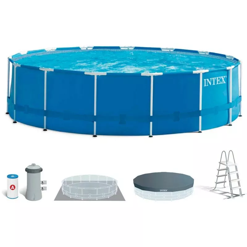 Piscina desmontable metal frame intex 457x122 cm 16.805 litros barato