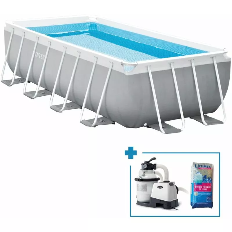 Piscina desmontable tubular Intex Prism Frame rectangular 4
