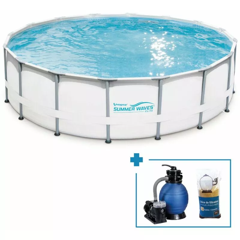Piscina desmontable tubular Summer Waves Elite Frame redonda 4