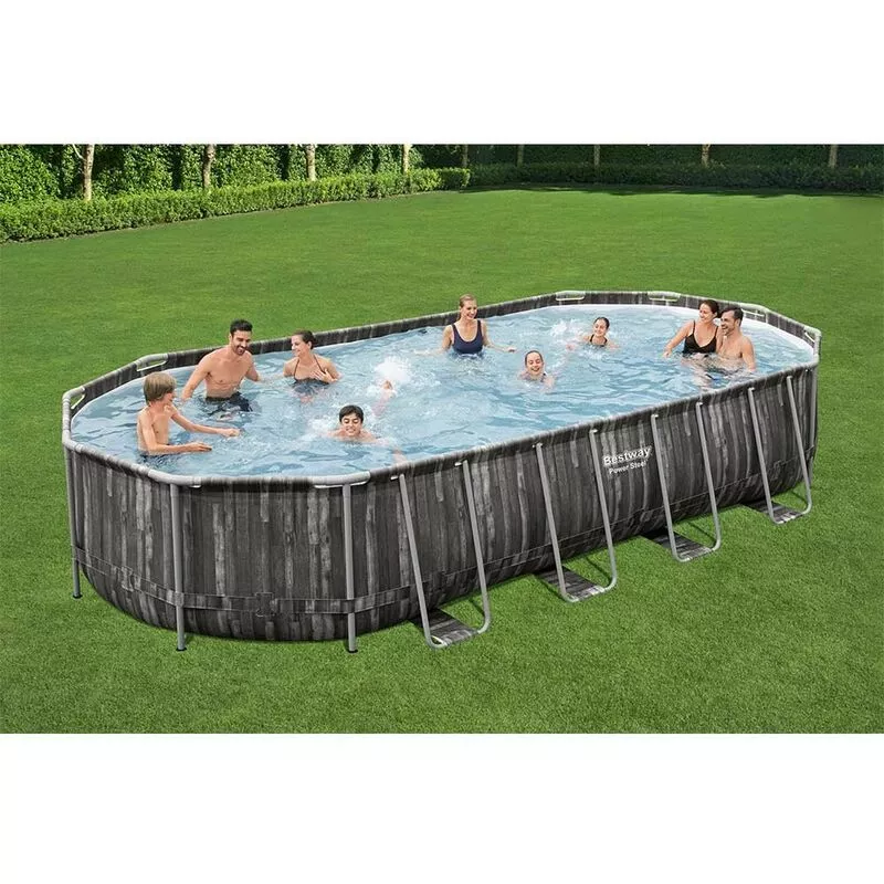 Piscina Elevada Ovalada 5611T Power Steel 732X366X122Cm Mosaico - Bestway En Oferta Piscina Elevada Ovalada 5611T Power Steel 732X366X122Cm Mosaico - Bestway Barato
