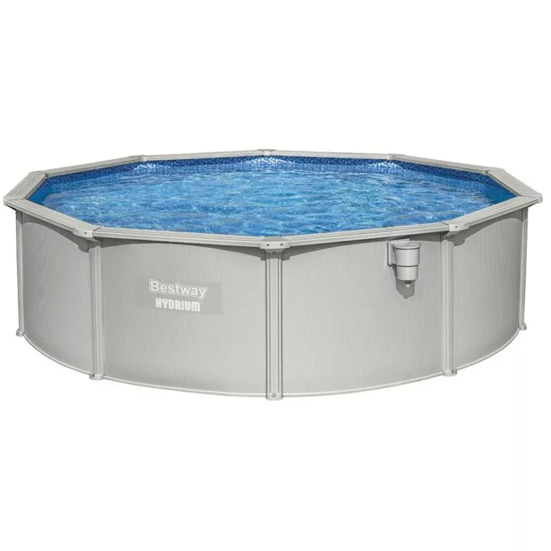 Piscina elevada redonda Hydrium 460x120 cm gris barato