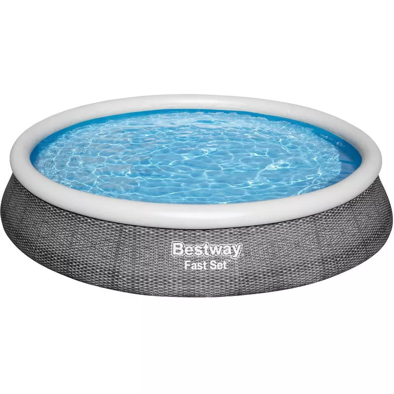 Piscina hinchable redonda hawai - Gris barato
