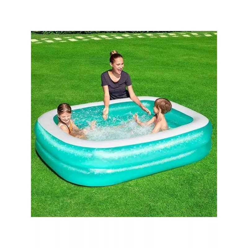 Piscina inflable 2 Anillos rectangulares 201 x 150 x 51 cm Garden barato