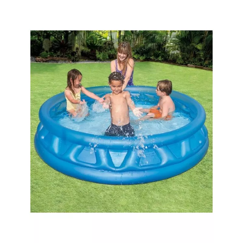 Piscina inflable Triángulos suaves azul 188 x 46 cm 790 Lt Children Summer 58431 barato