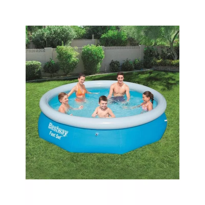 Piscina inflable de Rotonda Fast Set Rotonda 305x76 cm predispuesta para el filtro 57266 bomba barato