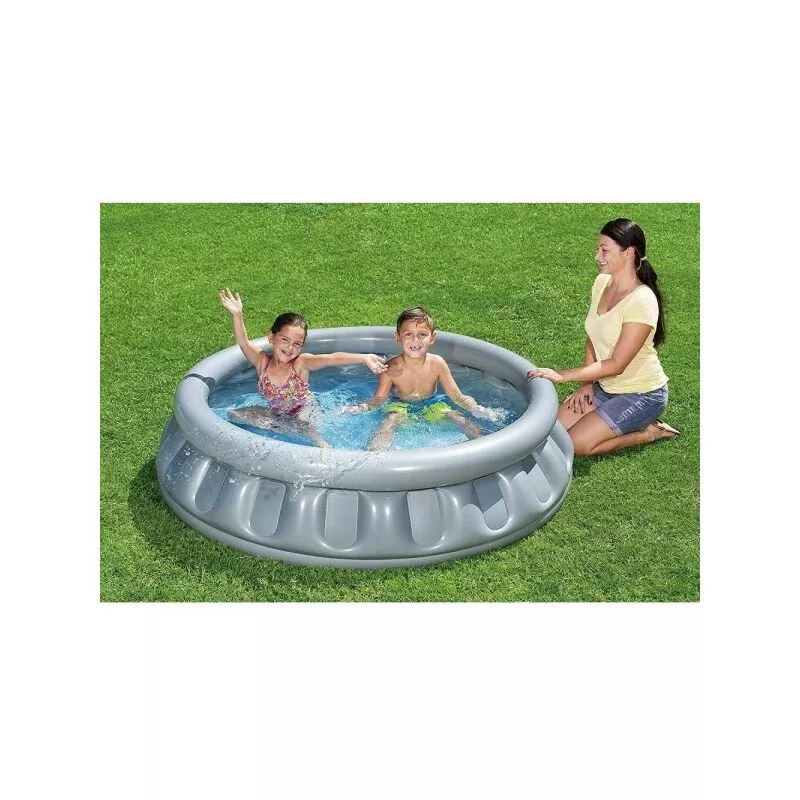 Piscina inflable para niños Spaceship Astronave Plata 152x43 cm 512 lt 51080 barato