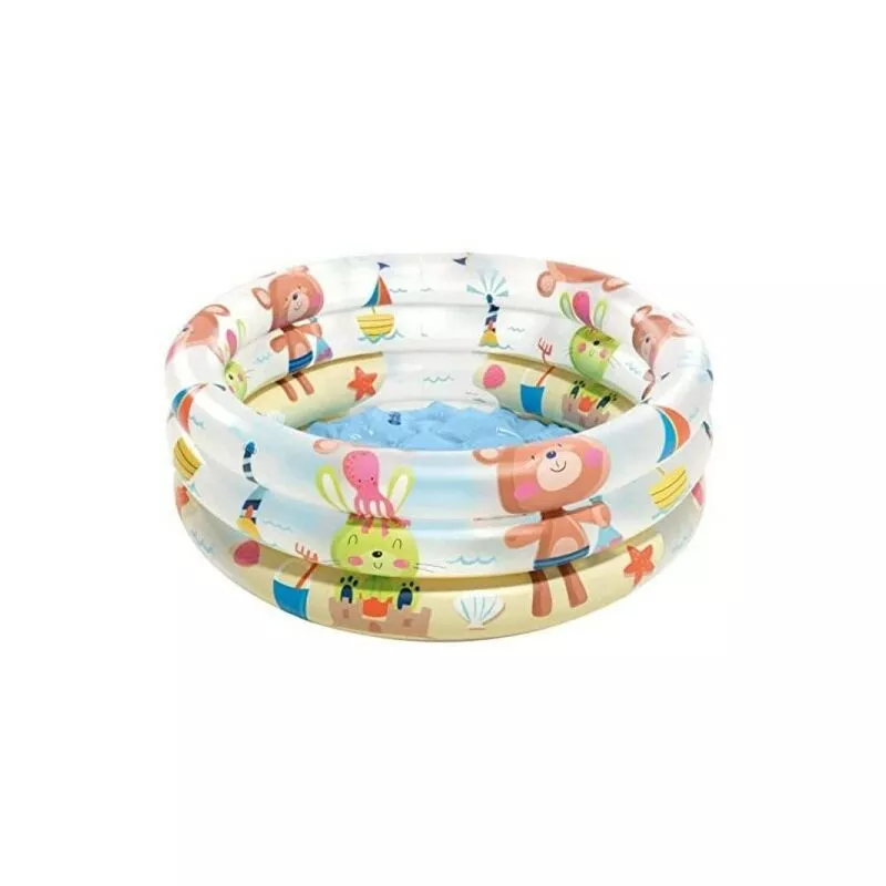 Piscina para bebés natación inflable 3 anillos 61x22 cm para niños Jardín de verano 57106 barato