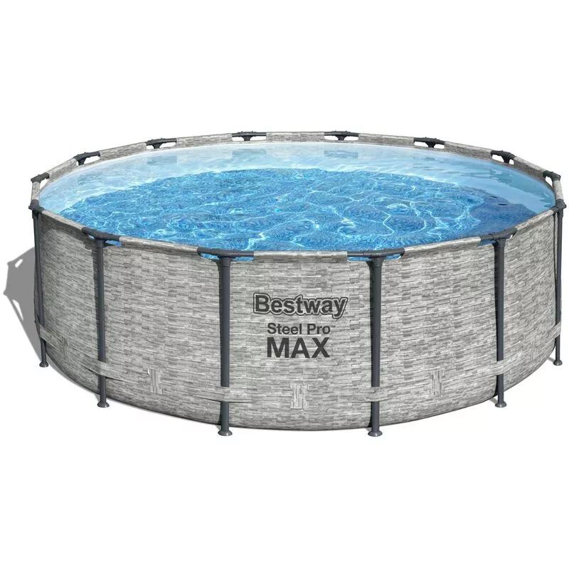 Piscina pvc 427X122CM cart bestway poliester/pvc piedra stee barato