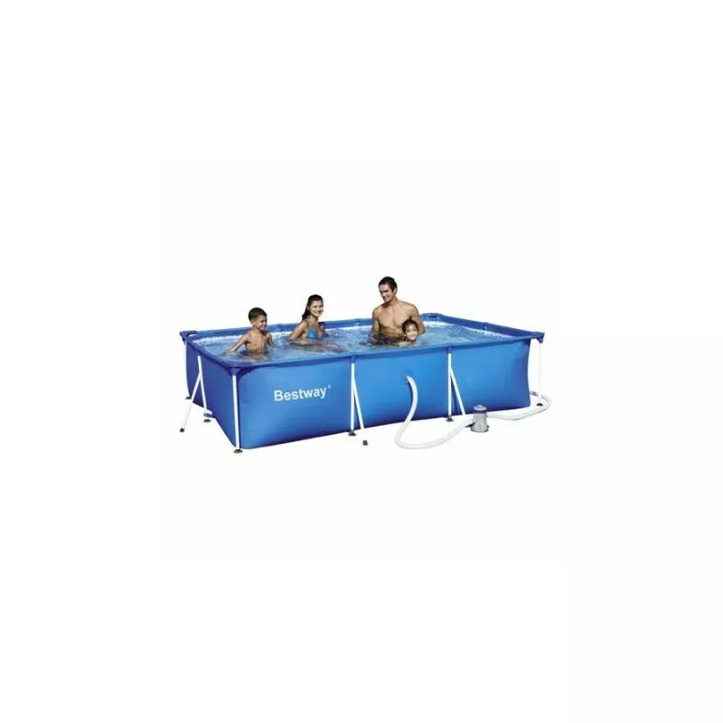 Piscina rectangular con depuradora 300x200x66 cm. barato