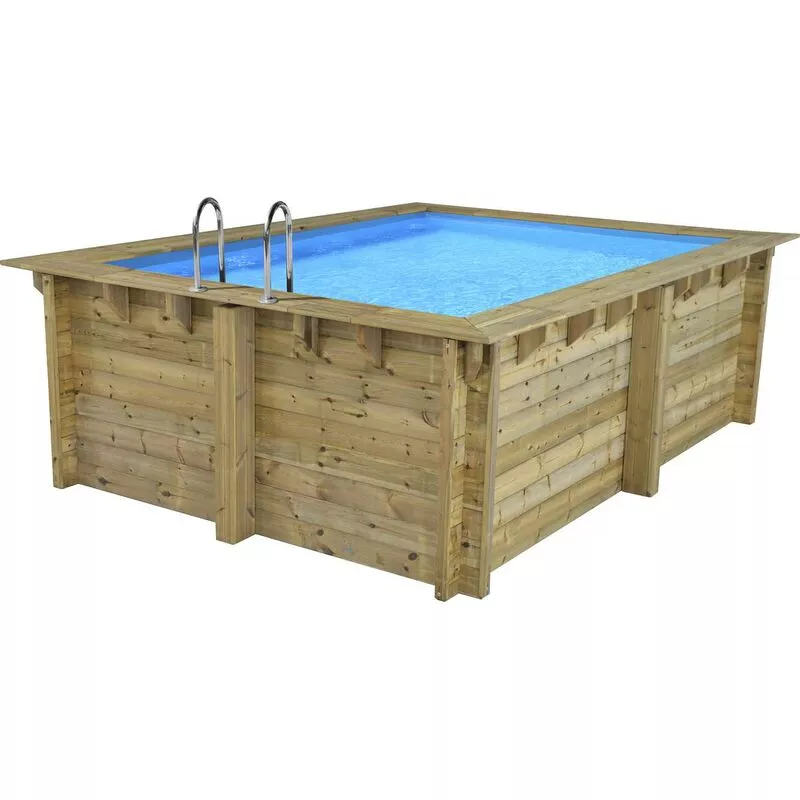 Piscina rectangular de madera Caimans - 4