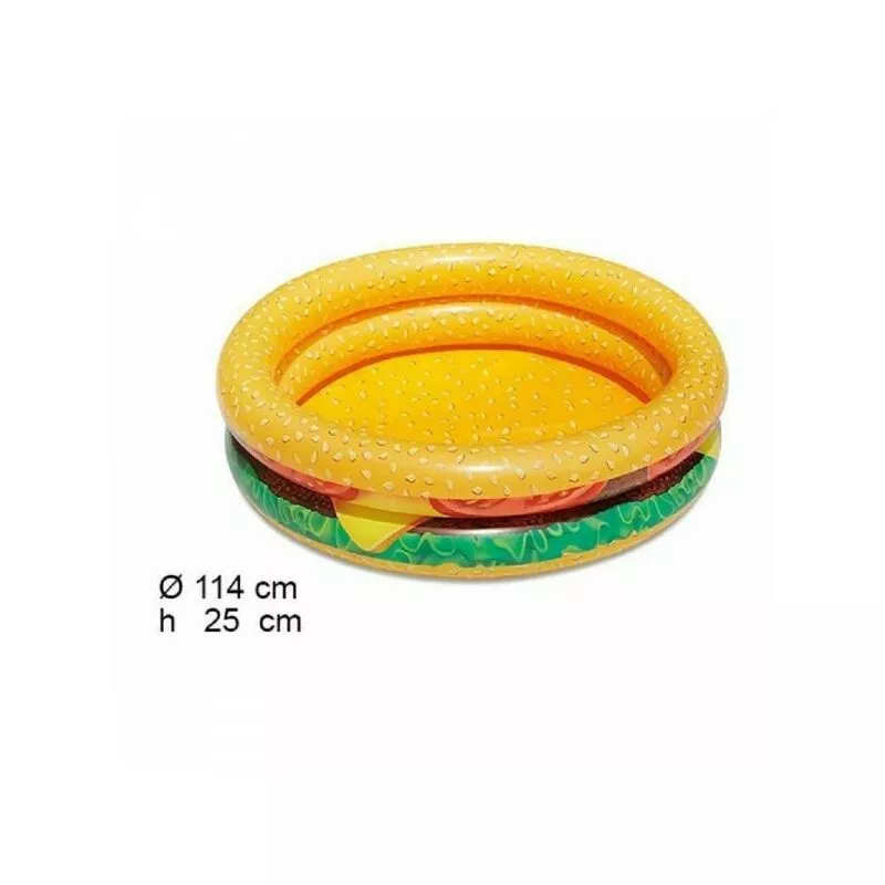 Piscina redonda inflable en el extranjero hamburguesa jardín jardín 2 anillos 114 cm barato