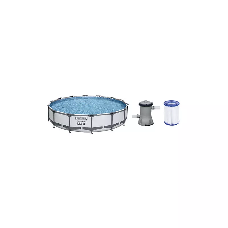 Piscina redonda sobre suelo Steel Pro Max barato