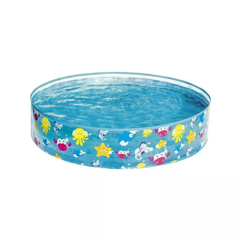 Piscina rígida autoportante de 122x25 cm por encima del mar de fantasía de tierra para niños 55028 barato