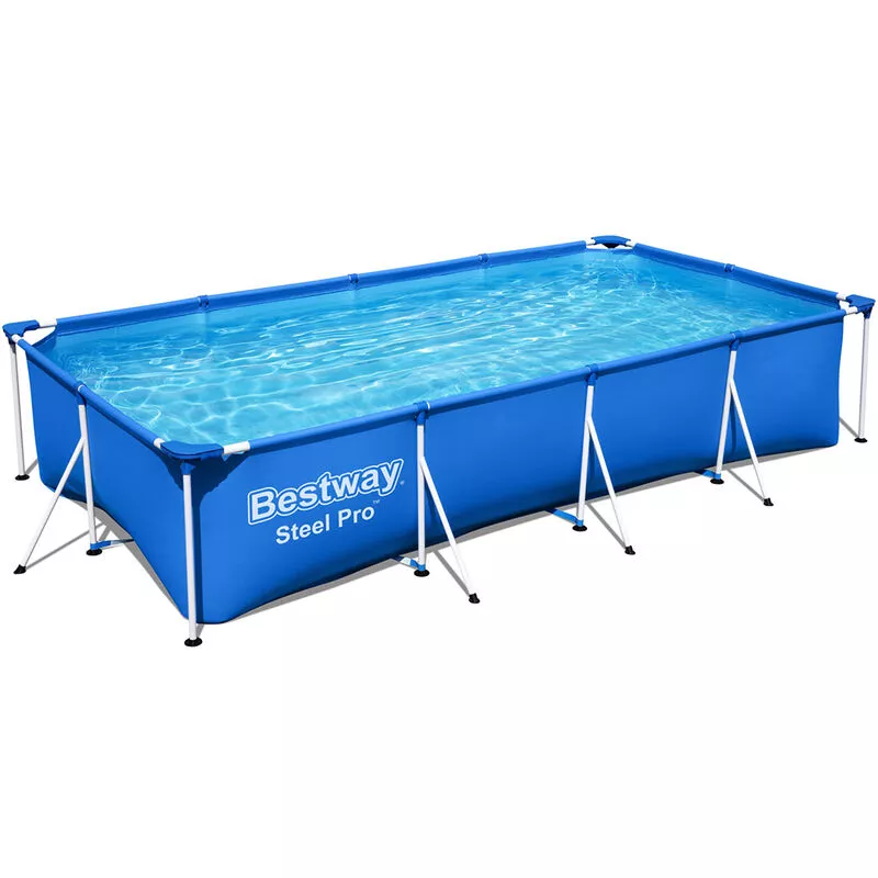 Piscina sobre el suelo rectangular Steel Pro Frame barato