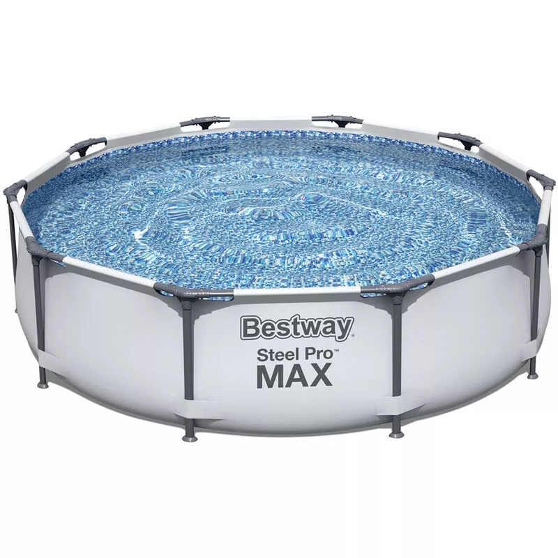 Piscina sobre el suelo redonda Steel Pro Max con bomba de filtro barato
