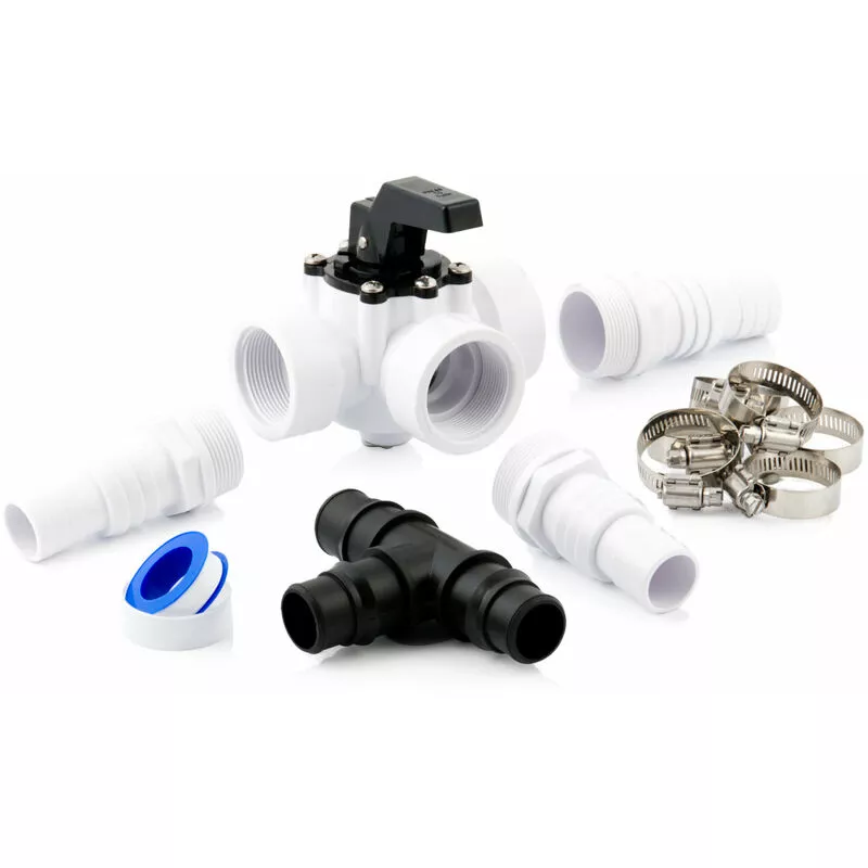 Pool Bypass Set 12 piezas Válvula universal para calentador de piscina con bomba de calor - Zelsius barato