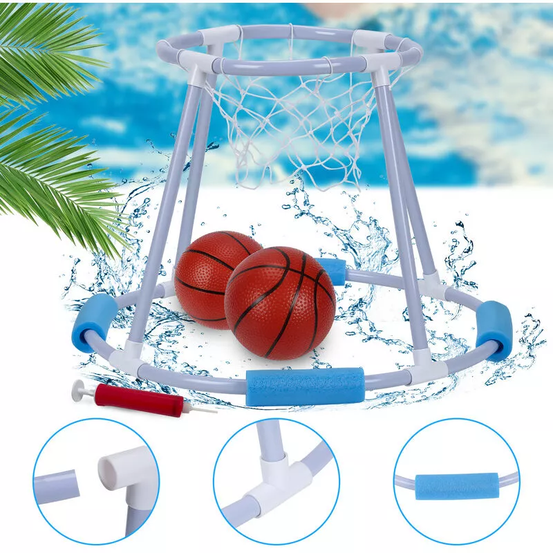 Pool Toy Soccer Goal con Ball Pool Basketball Game Juegos acuáticos Edades 6+ - azul - Hengda barato