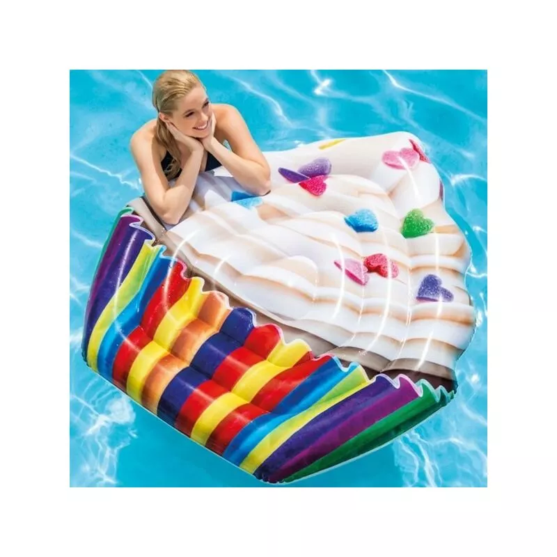 Portilla de impresión de colchones de la isla inflable en la piscina marina de pvc 142x135cm barato