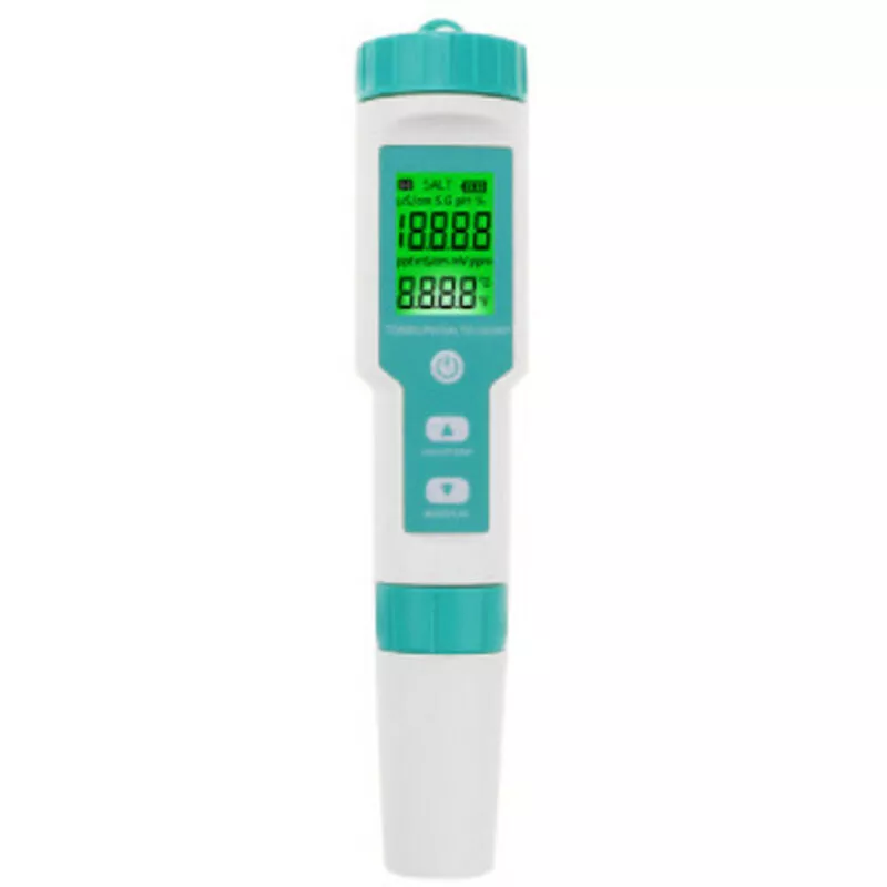 Probador de calidad del agua portátil de mano 7 en 1 PH Sólidos disueltos totales EC ORP Salinidad S.G Prueba de temperatura IP67 Resistente al agua barato