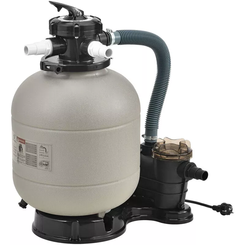 Protec - Filtro de arena con Bomba 400 w Diámetro del filtro 40 cm Válvula con 5 funciones Beige [pro.tec]® barato