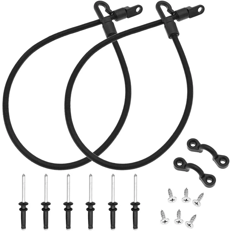 Protector de paleta de kayak Kit de soporte de paleta elastica de kayak Clip de paleta de kayak Accesorio de aparejo de kayak con remaches barato