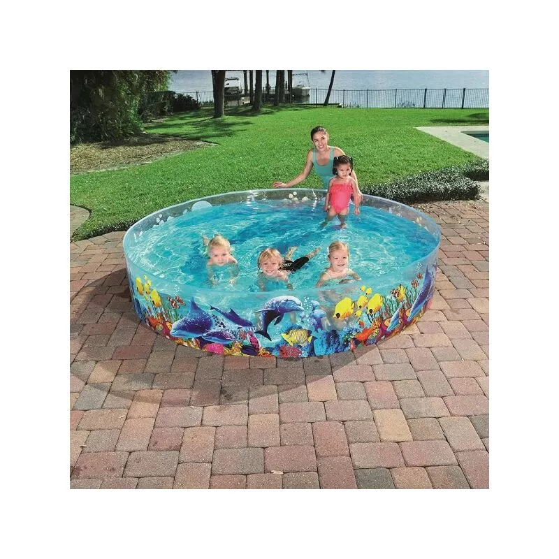 Pvc Piscina rígida de piscina para niños 3 años+ fantasía marina 244x46cm 55031 barato