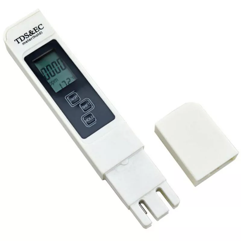 Qersta - Digital tds ec Probador de calidad del agua 0-9990 Rango Medidor de temperatura de pureza del agua ppm Tester barato