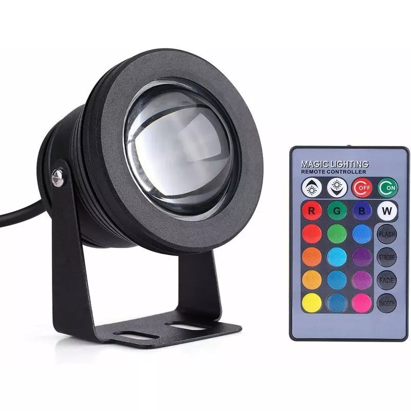 Qersta - Foco led - Luz de piscina impermeable sobre el suelo Foco led rgb Foco led que cambia de color al aire libre para acuario marino