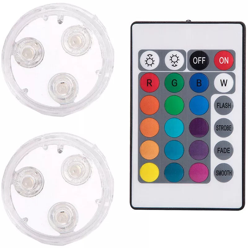 Qersta - IP68 impermeable remoto sumergible led luz subacuática batería piscina noche luz boda fiesta jardín decoración rgb lámpara barato